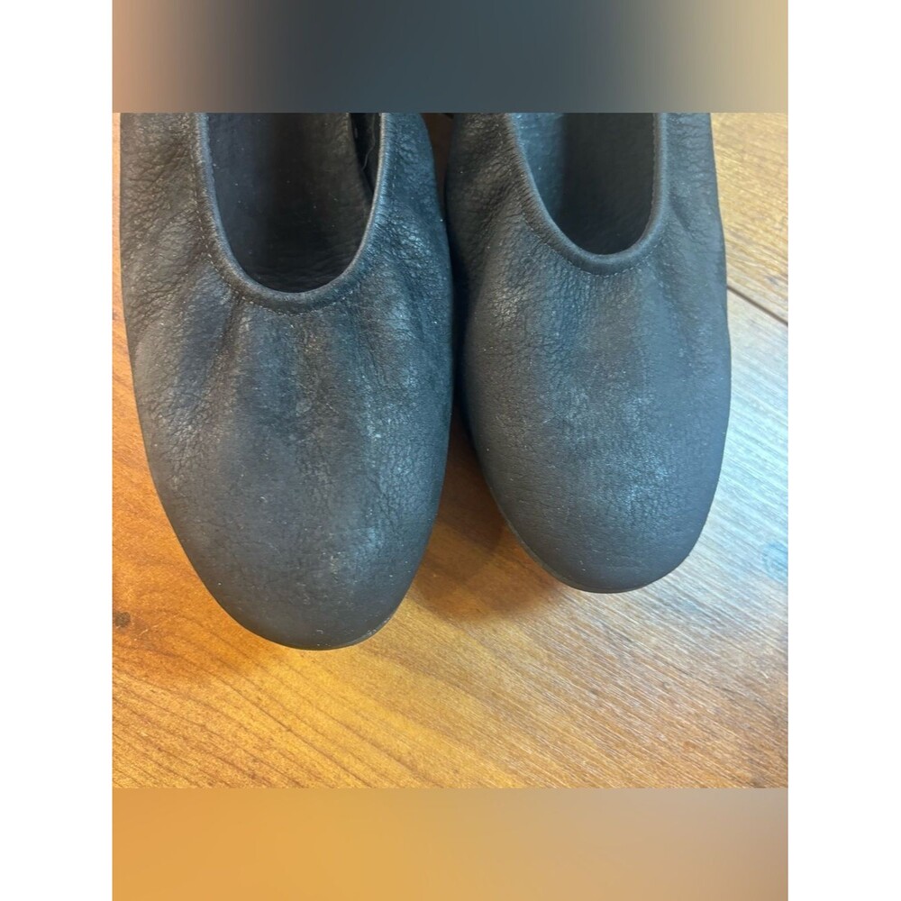 Arche Laius Black Nubuck Suede Leather Ballet Flat Round Toe France 37 / 6 - Picture 3 of 8